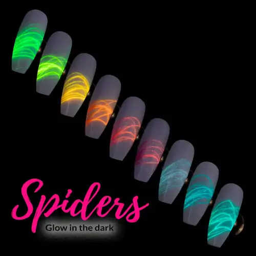 Spalvotas gelis šviečiantis tamsoje "Spider Gel Glow"